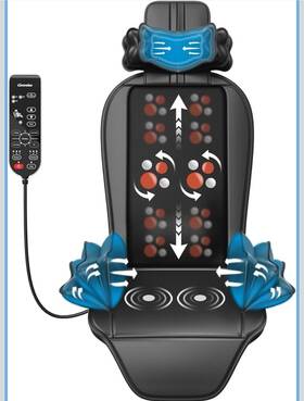 Co-6859 Comrelax Shiatsu Massage Cushion With Heat Kneading Massager Vibration Seat Massa