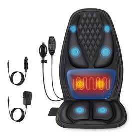 Hy6009 Comrelax Back Massager With Heat Massage Seat Cushion 3d Lumbar Traction 8 Vibr