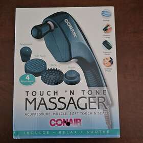 07ps005 Conair Touch N Tone Massager With 4 Attachments Works Great Acupressure Muscle
