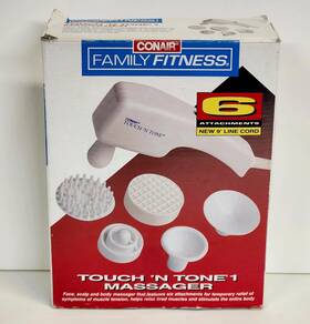 Hm11ff2 Conair Vtg 1994 Touch N Tone 1 Massager 5 Attachments Family Fitness