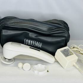 S-9400 Conair Sonassage Handheld Massager With Bag And 4 Attachments Model Works