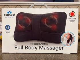 Connect Wellness 030698069812 Heated Shiatsu Foot Massage With Heat And Levels - New