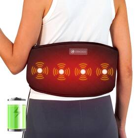 Co-6405c Coococo Cordless Lower Back Massager With Heat Fsa Hsa Eligible Heating Pad Mas
