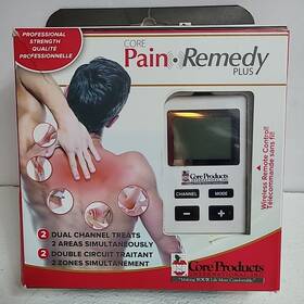 Core Products 782944027014 Pain Remedy Plus Wireless Rc Dual Tens Therapy System Rechargeable Tested