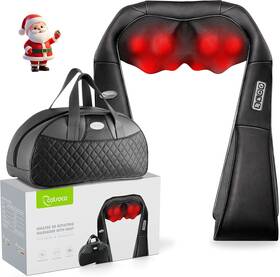 M861-b Cotsoco Shiatsu Back Neck And Shoulder Massager With Heat Deep Tissue 3d Kneadin