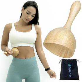 Cozlow 850023426130 Wood Therapy Massage Cup - Maderoterapia Massager Brown