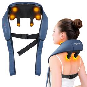 Massager01 Cozyhealth Neck Massager For And Shoulder With Heat Shiatsu Upper Back Portable