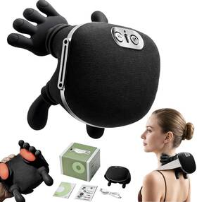 Crysguard 850076158170 Neck Massager With Heat 4d Deep Tissue And Shoulder Cordless