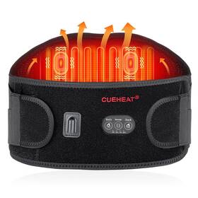 B0c3mcs7ls Cueheat Cordless Heated Waist Belt For Low Back Pain - Electric Heating Pad Mass