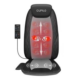 Cupilo 783970711274 Shiatsu Back Massager With Heat Deep Tissue Massage Chair Pad Support