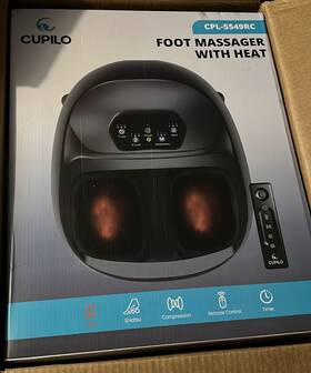 Cpl-5549rc Cupilo Foot Massager With Heat Fsa Eligible Hsa Store Upgraded Full Shi