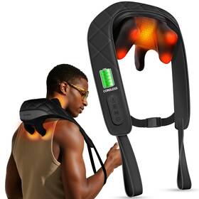Cpl-6682n-blk Cupilo Cordless Neck Massager For Pain Relief Deep Tissue 2025 Upgarded