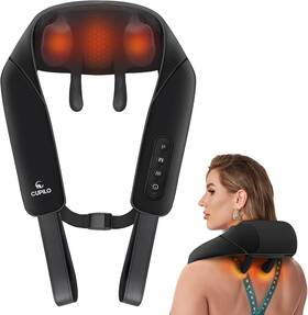 Cpl-6688 Cupilo Shiatsu Neck Massager With Heat - Cordless Deep Tissue Relief For And Back -h