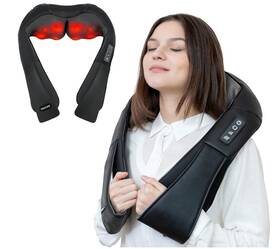 Dailylife 1168301366022 Shiatsu Neck And Back Massager With Heat Electric Deep Kneading
