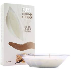 82434 Deeva 831868005940 Fuzu Massage Candle Warm Vanilla Sugar 4oz White