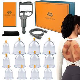 Wycs012 Defunx Cupping Kit For Massage Therapy - 12 Cups Set At Home