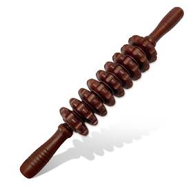 Deston 715330876415 Manual Massager Wooden Handheld Roller Trigger Point Massage Stick For