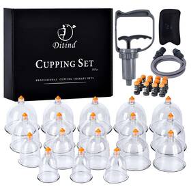 Ditind Bgq-003 Cupping Therapy Set 18 Pcs Professional Kit For