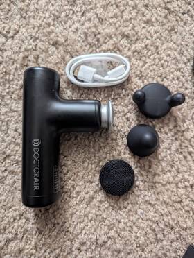 Doctor Air 580657302437 Exagun Hyper Mini Massage Gun - Ships From Usa With Cord