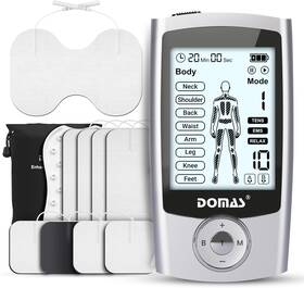 Domas 313028947975 Tens Unit With 4 Inch X6 Butterfly Pad For Lower Back Pain Relief 8 Guided Bo