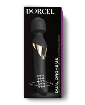 Dorcel 700436071854 Dual Orgasms Wand - Black/gold