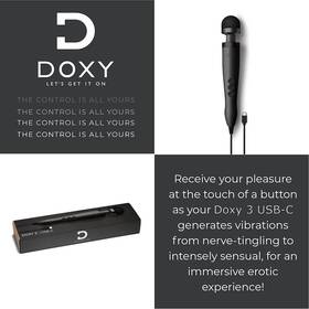 Doxy3tc-mb Doxy Usb-c Wand Matte Black Rpm 3 000-9 000