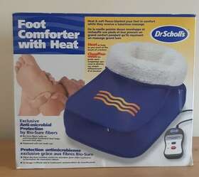 Dr. Scholls 630623021603 Foot Massager Comforter With Heat Fleece One Size Blue
