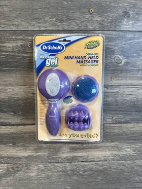Dr5589c Dr. Scholls Drscholls Omni-gel Mini Handheld Massager Model Nip With Attachments