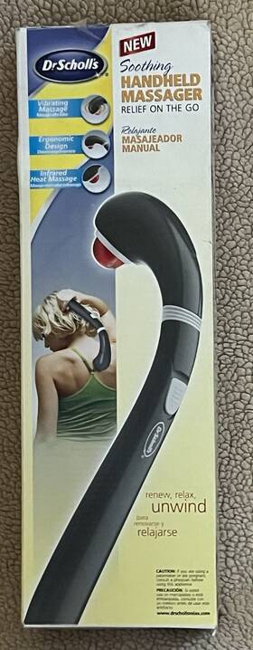 Drma7598gys1 Dr. Scholls Scholl Smassager Soothing Handheld Battery Power Vibrates Infrared Heat W Box