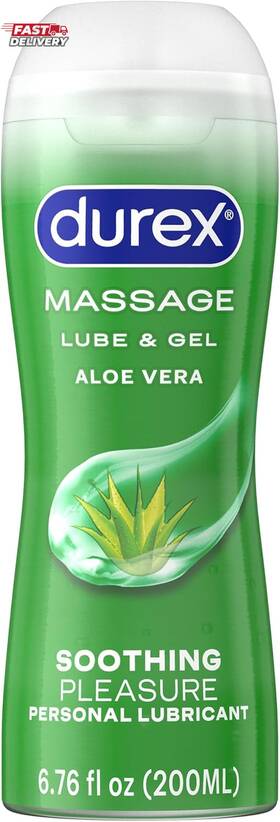 Durex 445040176132 Massage And Play 2 In 1 Lubricant 6.76 Oz. Soothing Touch With Aloe Vera