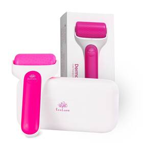 Ecoluxe 740111387330 Skincare Ice Roller- Premium Facial And Eye Massage Roller With Freezer Case Fo
