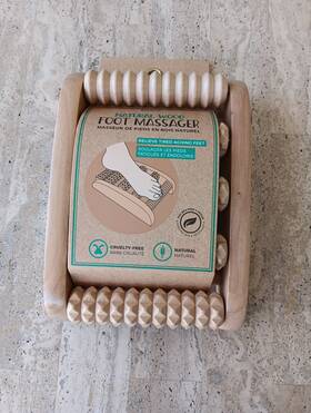 Ecopro 810016411871 Natural Wood Wooden Foot Massager