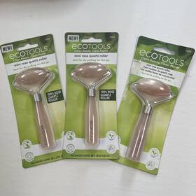 7597 Ecotools Mini Rose Quartz Roller Face Massage 4.5 Inch Lot Of 3 Pkg Dmg