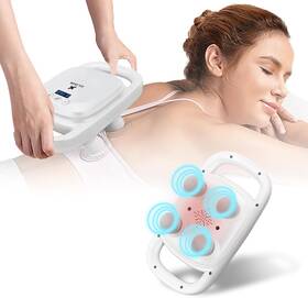 Eilison 313092411426 Massage Gun Deep Tissue 4 Heads Muscle For Back Shoul
