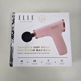 Elle 681066098103 Handheld Deep Tissue Percussion Massage Gun Pink - New Factory Sealed