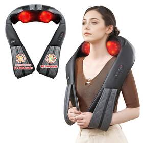 E-b-m-01 Elomol Rechargeable Neck And Back Massager With Heat Cordless Shiatsu Shoulde