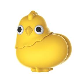 Eb-038-chk Emojibator Chickie Personal Massager 8 Vibration Settings Water Resistant Body S