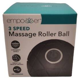 Empower 810104600415 Massage Roller Ball 3 Speed Massaging Vibrating Fascia Muscle Relaxation