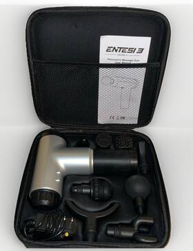 Entesi 689323630912 3 Massage Gun Deep Tissue Percussive Muscle Massager With Attachments