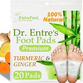 Sku-5 Entrefeet Dr. Entres Foot Pads 20 Pack Of Turmeric And Ginger Premium To Feel Bett