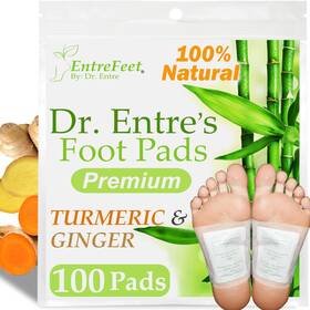 Sku-6 Entrefeet 100 Turmeric And Ginger Foot Pads Premium To Feel Better Sleep &