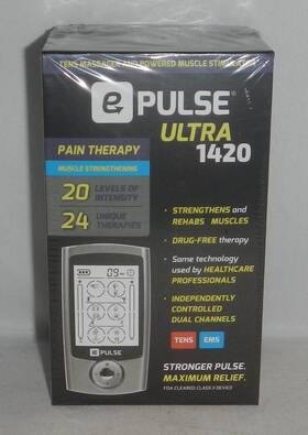 1420 Epulse 856959005357 New Sealed Ultra Tens Massager Powered Muscle Stimulator Ems