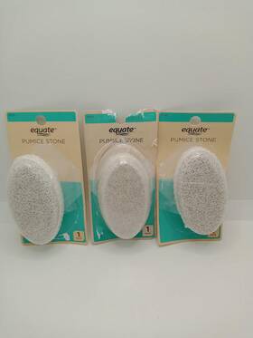 Equate 681131223201 3x Beauty Oval-shaped Foot Pumice Stone With Grip Massager