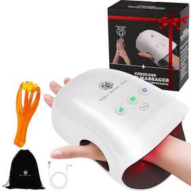 Py-mshnd-500 Equi Home Zen Cordless Hand Massager With Heat Air Compression Rechargeable