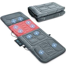 Ergomaster 685764491525 Massage Mat With 10 Vibrating Motors Heating Pad Full Body