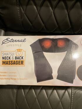 Pg94015 Eternal Lifestyle Shiatsu Neck Back Massager Portable New In Box