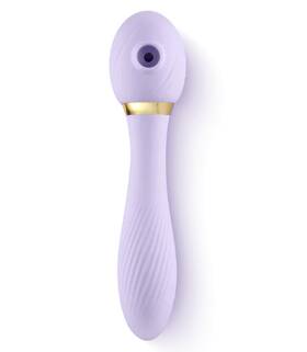 Euforia 841956065985 All Inclusive Purple Air Pulse Massager Vibrator With Suction Usb