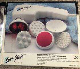 Euro Style Basic 041250395188 Handheld Massager Infrared Heat Model 030 High Low Vtg 90s