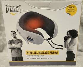 Everlast 194587716987 Wireless Massage Pillow Shiatsu Technology