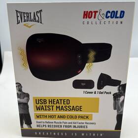 Everlast 198018129995 Hot And Cold Usb Heated Waist Massage - Pack-muscle Pain